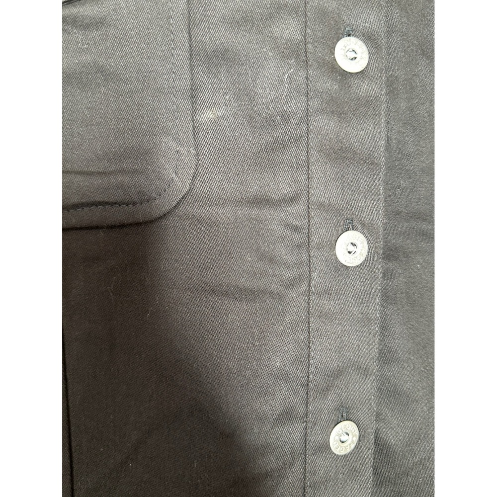 Faded Glory VTG NWT Women's XL Button Up Shirt Black Long Sleeve Top - Picture 4 of 8